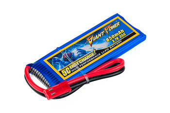 Акумулятор для радіокерованої моделі Giant Power (Dinogy) Li-Pol 850 мА·год 3.7 В 52x30x7 мм JST 35C MK MKMK