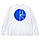 Білий лонгслів Polar Skate Co Blue Logo унісекс Полар, фото 2