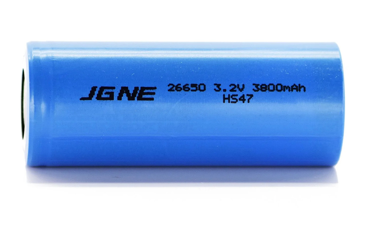 Акумулятор LiFePO4 3.2 В 26650 JGNE HTCFR26650 3800 мА·год 11.4 А MK official, фото 1
