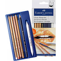 Набор для скетчей "Классический" Faber-Castell Classic Sketch set, 6 предметов, 114004