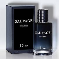 Чоловічі парфуми Christian Dior Sauvage 100 ml EDP Чоловіча парфумована вода (Чоловічі парфуми Крістіан Діор Саваж), фото 3