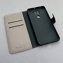 Чохол-книга для Xiaomi Redmi Note 9 чохол книжка з хлястиком на телефон сяомі редмі нот 9 лілова b6r, фото 4