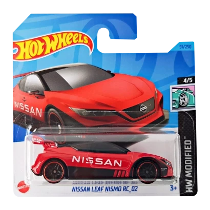 Машинка Хот Вилс 1:64 NISSAN LEAF NISMO RC_02 MODIFIED Mattel HKH86