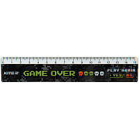 Линейка пластиковая, 15см Game over