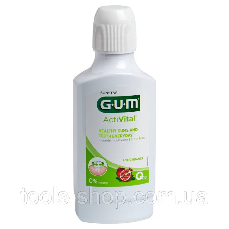 Ополіскувач для порожнини рота GUM ActiVital 300 мл комплексний догляд, фото 1