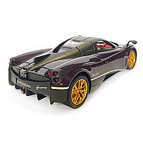 Машинка металева іграшкова Pagani huayra Roadster, Авто Експерт, 1:24, фіолетова, світло, звук, інерція, відкр. двері, 21*5,5*9см., фото 7