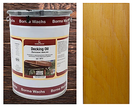Палубна олія/масло (терасна) Decking Oil, Borma Wachs на сосні, колір Янтар
