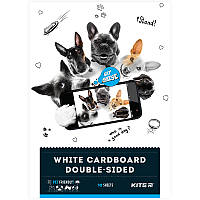Картон белый (10л), A4 Kite Dogs
