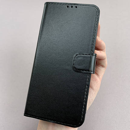 Чохол-книга для Oppo A52 чохол книжка з хлястиком на телефон оппо а52 чорний b6r, фото 1