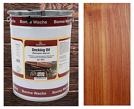Палубна олія/масло (терасна) Decking Oil, Borma Wachs на сосні, колір Каркаде
