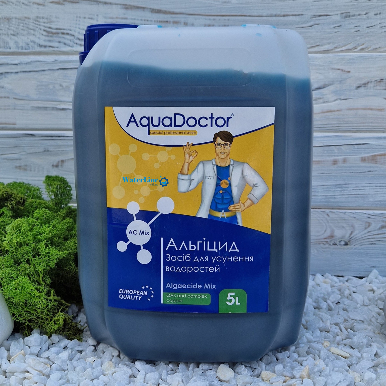 Альгіцид (альгекс) AquaDoctor AC MIX 5 л | Рідина проти водоростей і зелені Аквадоктор