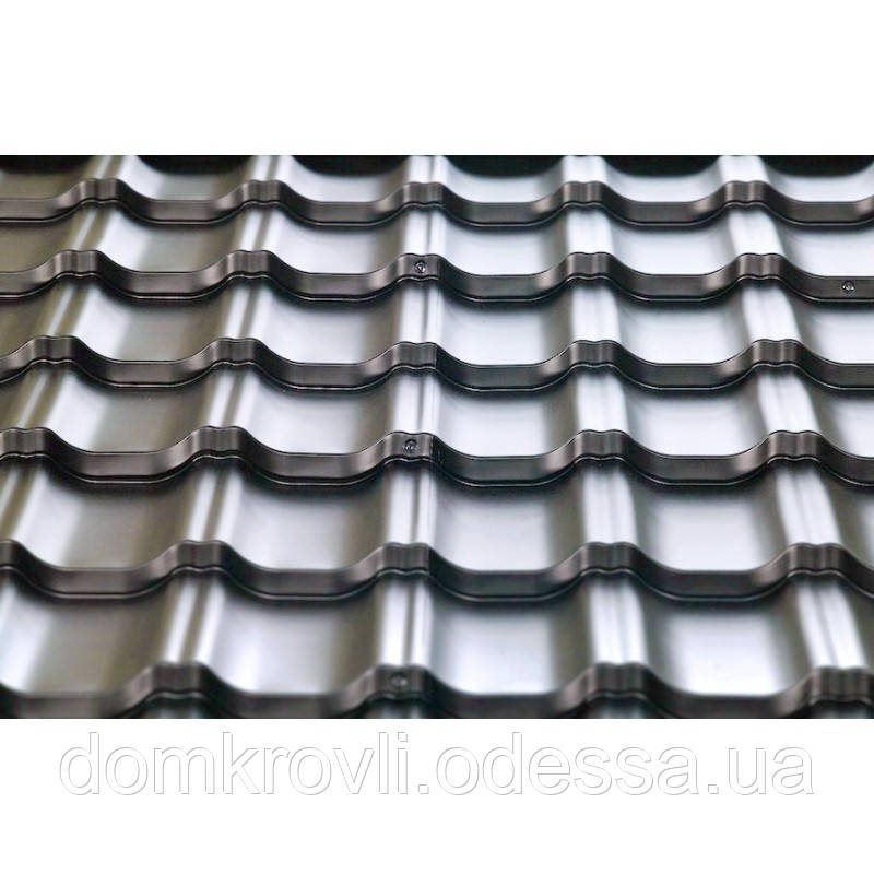 Модульна металочерепиця Модерн мат 0,4 мат Індія 80 г/цинку гарантія 5 років