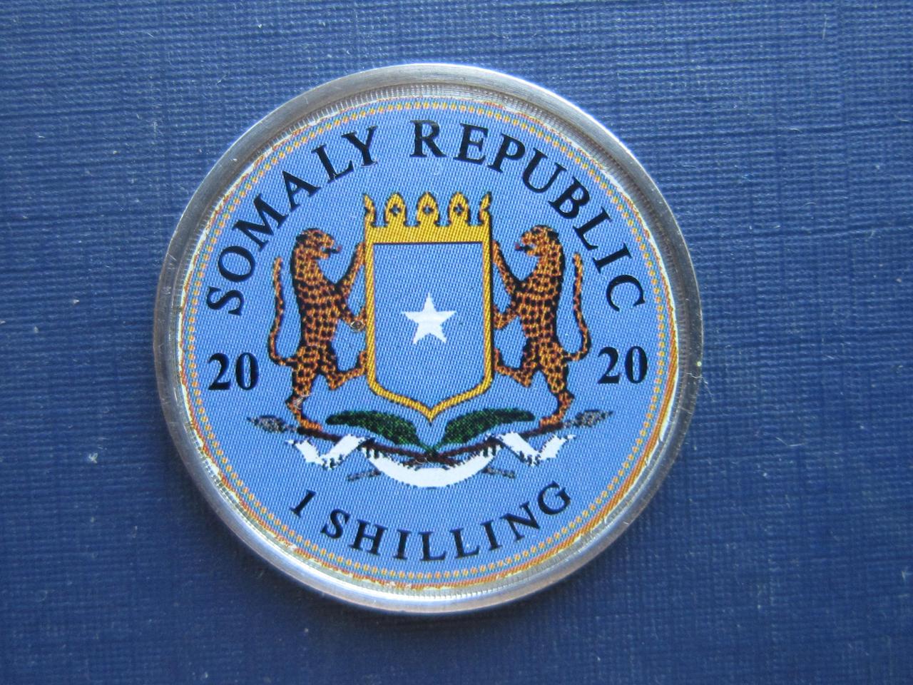 Монета 1 шиллинг Сомали 2020 самолёт цветная №4 - фото 2 - id-p385932943