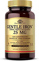 Solgar, Gentle Iron (хелатне залізо), 25 мг, 180 капсул