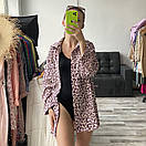 Леопардова пляжна туніка-сорочка, фото 2