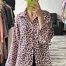 Леопардова пляжна туніка-сорочка, фото 3