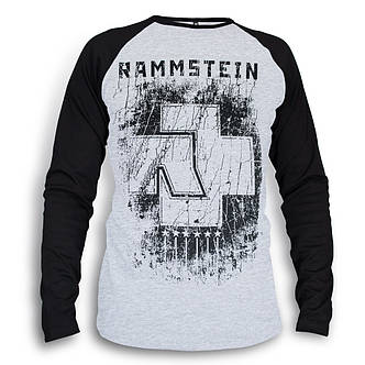 Футболка реглан з довгим рукавом RAMMSTEIN Sechs Herzen меланж - чорний, фото 4
