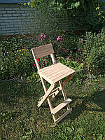 Барний стілець, розкладний дерев'яний, для кафе бару кави