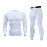 Комплект для тренировок компрессионная одежда Pro Combat L белый