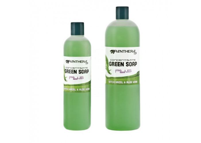 Зелене мило Panthera Green Soap, Witch Hazel і Aloe Vera, 250 мл