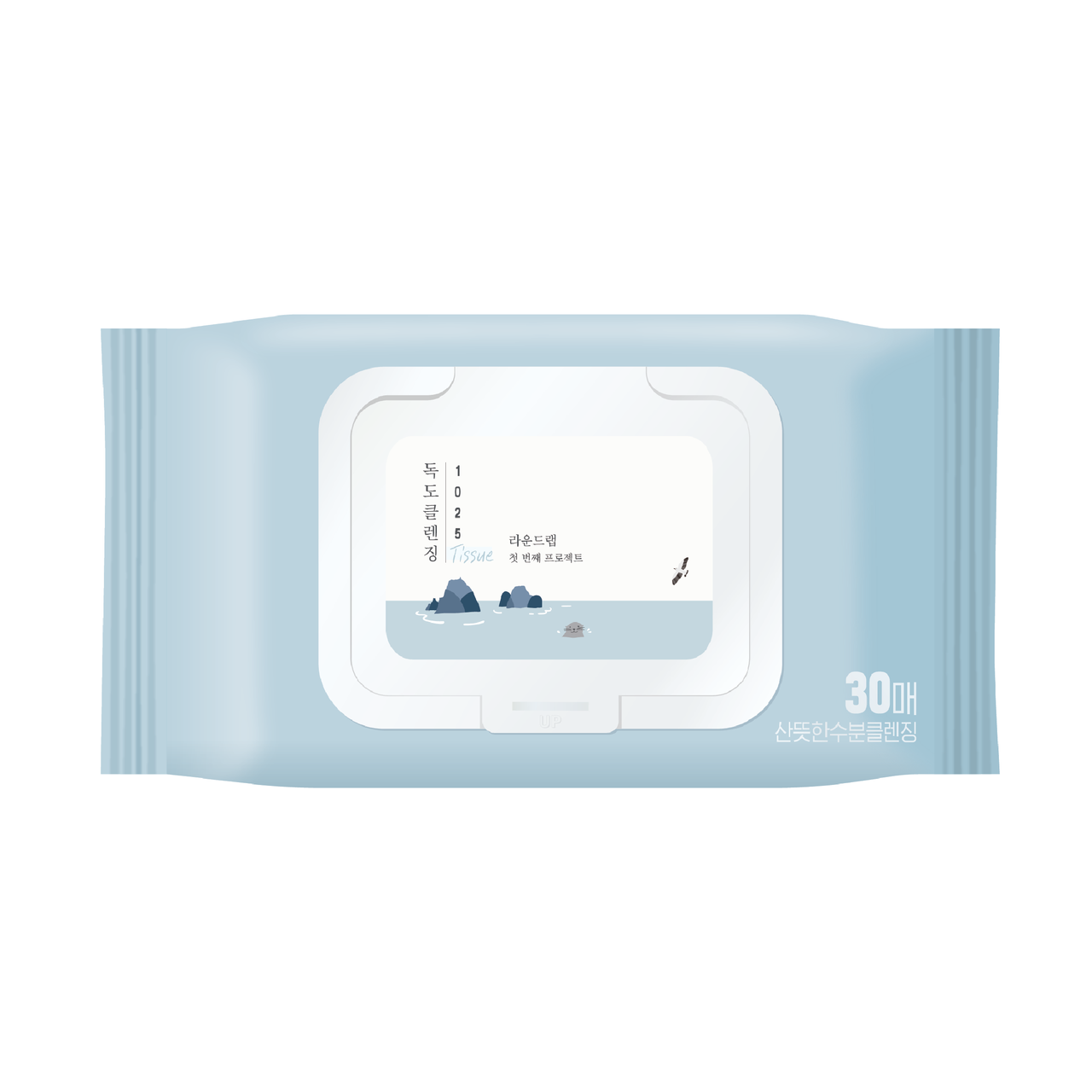 Round Lab 1025 Dokdo Cleansing Tissue 30 sheets - Очищувальні серветки з морською водою