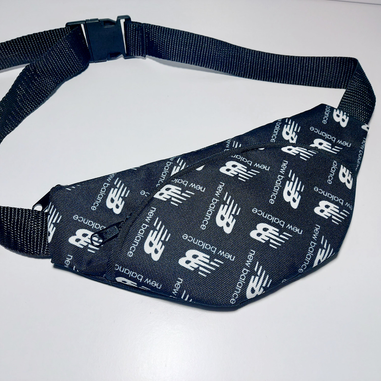 Бананка дитяча поясна сумка принт спорт плоска на два відділення, фото 1