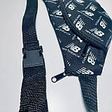 Бананка дитяча поясна сумка принт спорт плоска на два відділення, фото 3