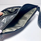 Бананка дитяча поясна сумка принт спорт плоска на два відділення, фото 4