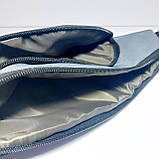 Поясна сумка бананка сіра плоска спорт, фото 4