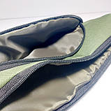 Поясна сумка бананка хакі плоска спорт, фото 4