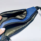 Поясна сумка бананка синя плоска спорт, фото 4