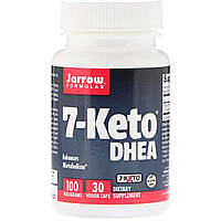 7-KETO (Дегидроэпиандростерон), 100 Мг, Jarrow Formulas, 30 Вегетарианских Капсул z12-2024