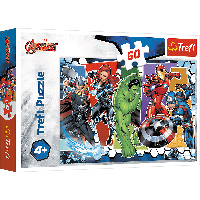 Дитячі пазли "Непероможні месники Marvel" Trefl 60 елементів 17357