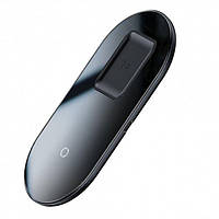 Зарядка Qi BASEUS WXJK-CA02 Simple 2in1 Wireless Charger Pro Edition For Phones+Pod |15W| WXJK-CA02 black