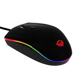 Мышь проводная игровая MEETION Backlit Gaming Mouse RGB MT-GM21, черный