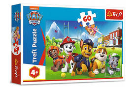 Дитячі пазли "Щенячий патруль на галявині" Trefl 60 елементів 17375