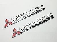 Емблема напис задня Mitsubishi на багажник для Mitsubishi 150х28х20