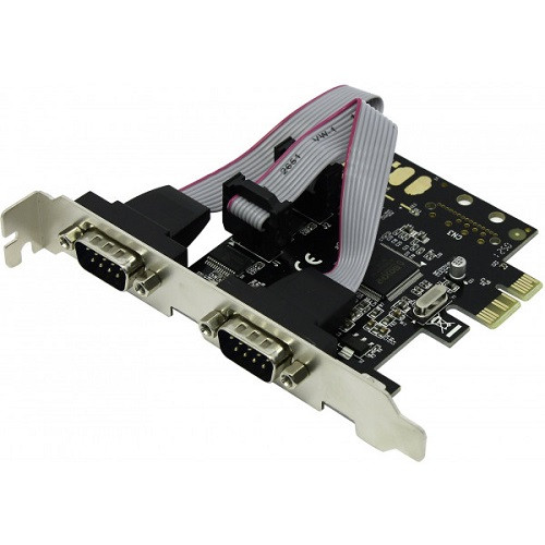 Контролер PCI-E Kingda B00623 2xCOM RS232 чипсет Moschip 9922 RTL - фото 1 - id-p1884157746