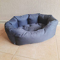 Диван лежак для собак і кішок зі знімною подушкою антикіготь, Спальні місця для хатніх тварин розмір S