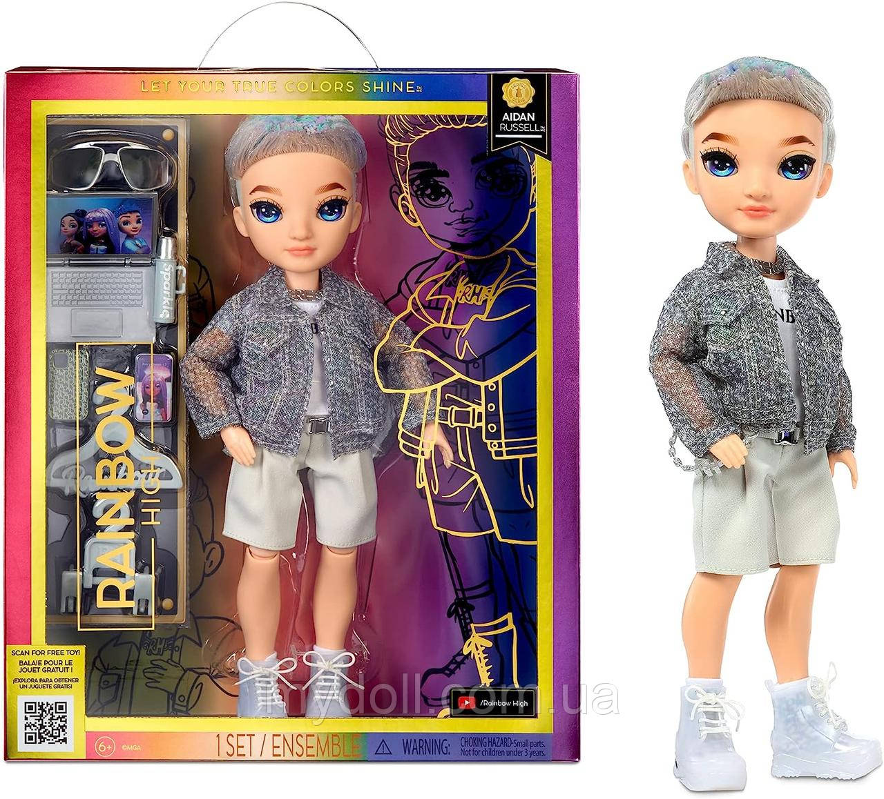 Лялька Рейнбоу Хай Айдан Rainbow High Aidan Russell Fashion Doll S23 S5 583165 MGA Оригінал