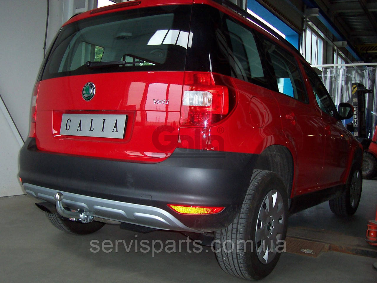 Оцинкованный фаркоп на Skoda Yeti 2009- (Шкода Йети) - фото 1 - id-p15384909