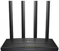 Маршрутизатор Wi-Fi TP-Link Archer C6U 867Мбіт/с Чорний