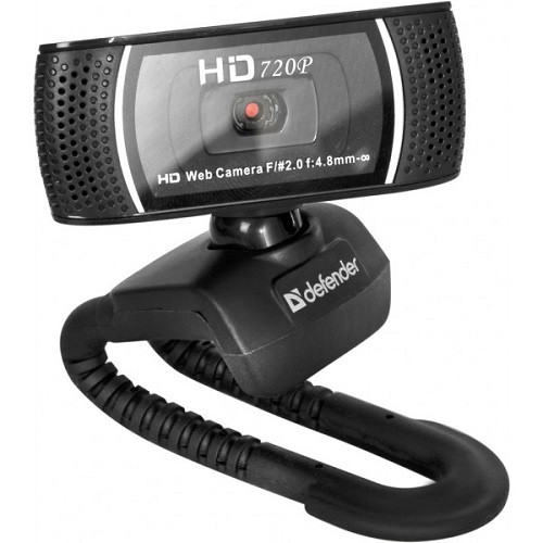 Вебкамера Defender G-lens C-2597 HD720p 2 МП автофокус Black