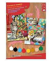 ХІТ Дня: Дитяча картина за номерами Sequin Art SA0213 Коти PAINTING BY NUMBERS JUNIOR-PAIRS !