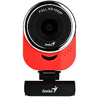 Веб-камера з мікрофоном Genius Qcam-6000 Full HD 1080p Red