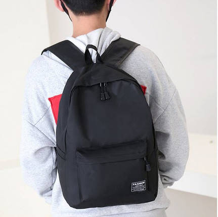 Шкільний унісекс рюкзак простого дизайну, фото 1