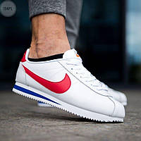 Мужские кроссовки  Nike Classic Cortez White Red Blue