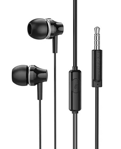 Навушники дротові Borofone BM74 Singer 3.5mm Black