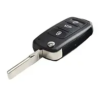 Ключ запалювання чіп ID48 5K0837202AD 3 кнопки для Volkswagen Seat Skoda black