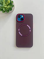 Чохол для iPhone 14 Matte Colorful Metal Frame MagSafe / Чехол айфон 14